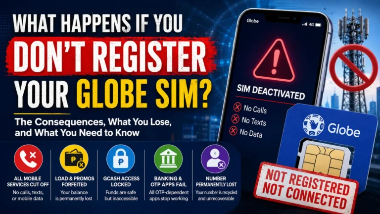 What Happens If You Don't Register Your Globe SIM?