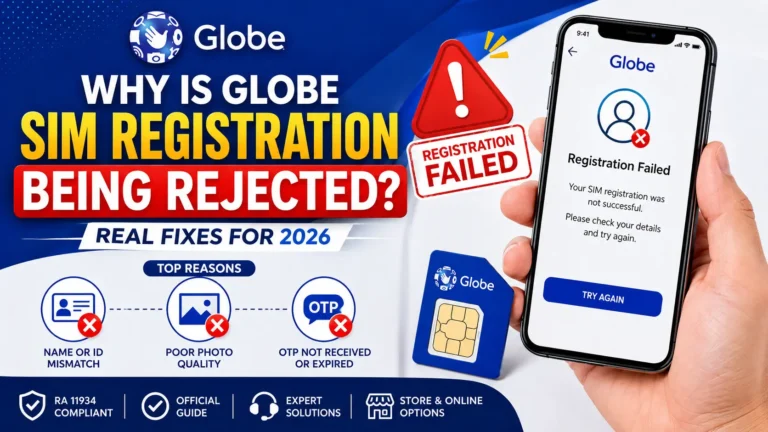 Why Is Globe SIM Registration Being Rejected