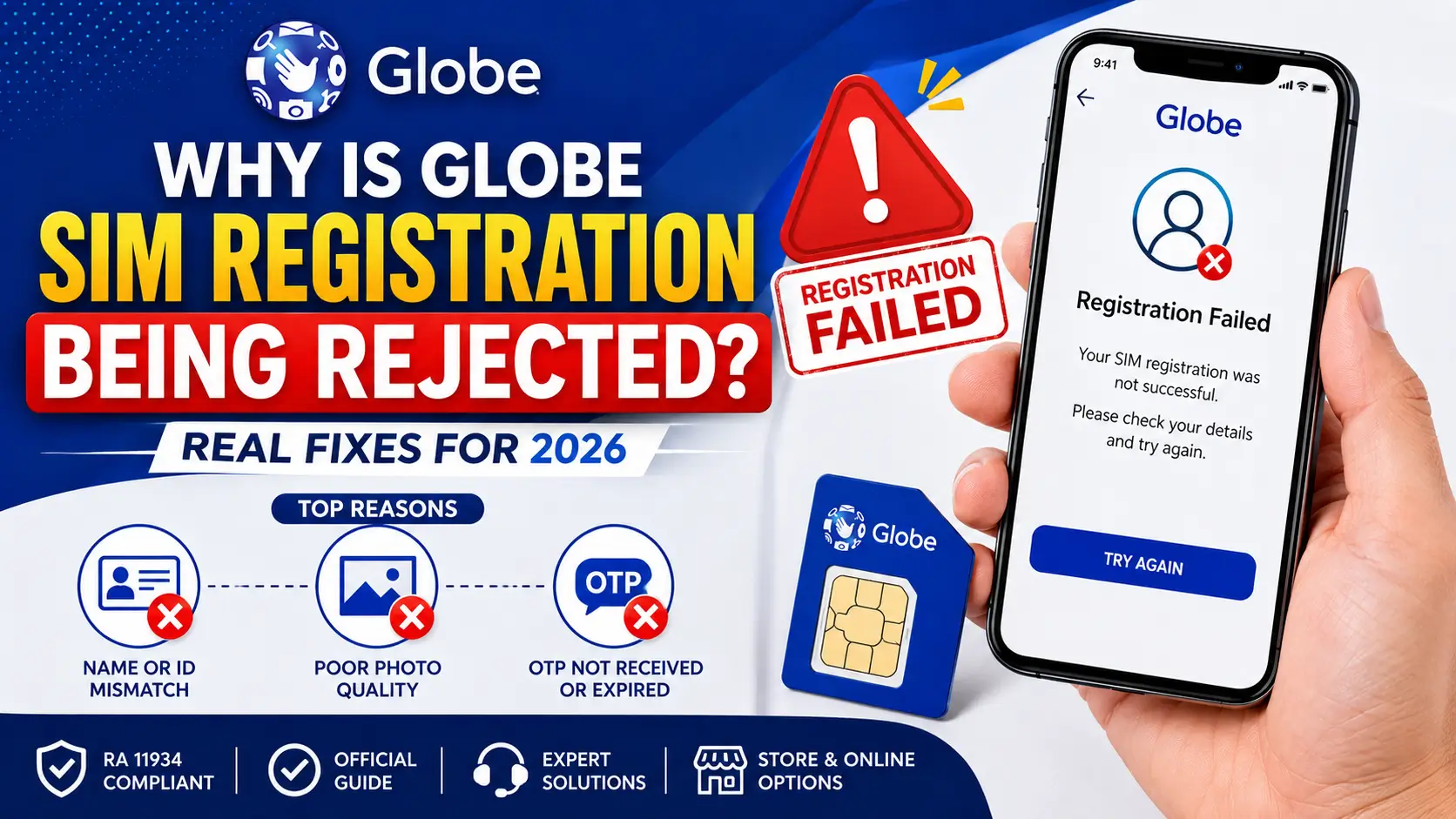 Why Is Globe SIM Registration Being Rejected